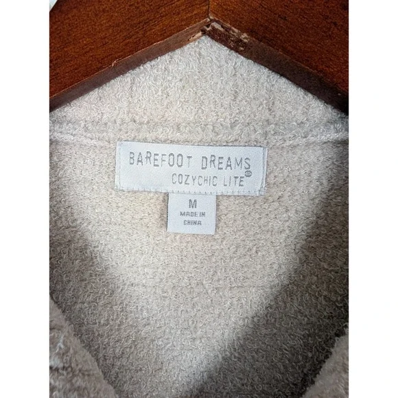 Barefoot Dreams Sweater Women Medium Cozy Chic Lite 1/4 Zip Pullover Tunic - Picture 3 of 12